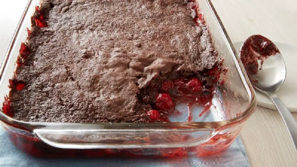 3-Ingredient Chocolate Cherry Dump Cake