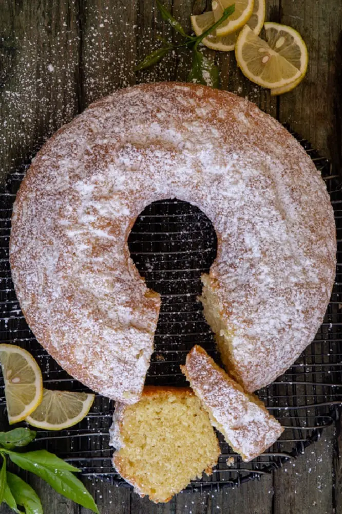 8.Italian Lemon Bundt Cake Ciambellone