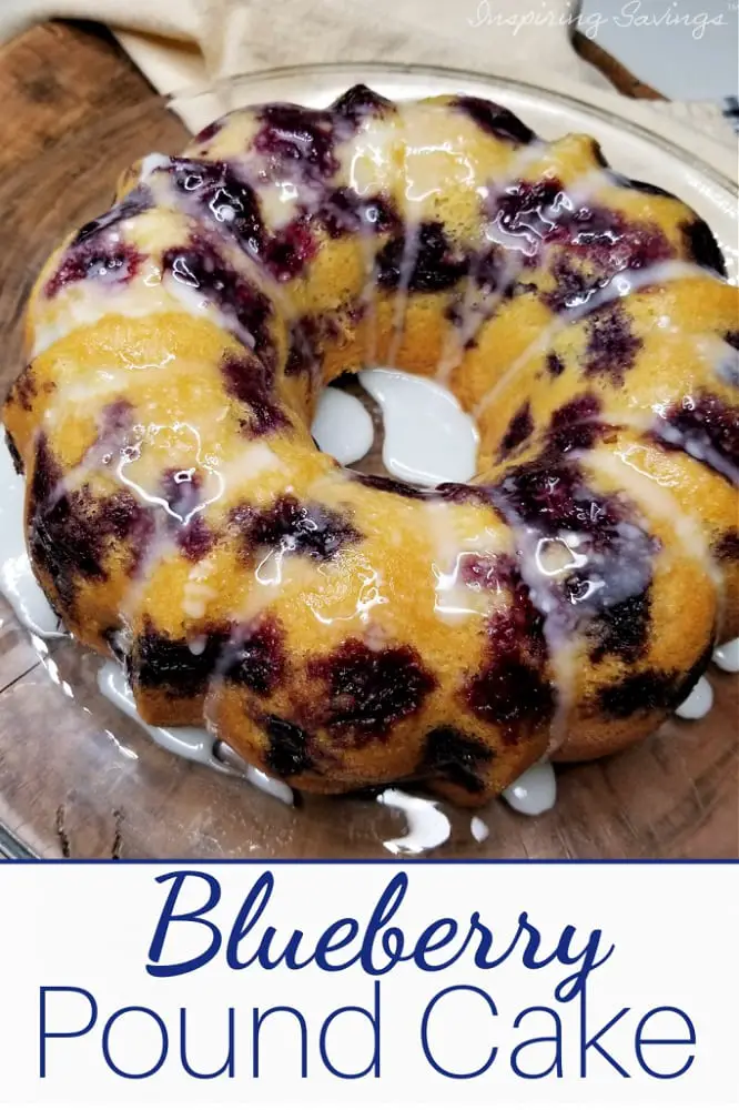 Blueberry Sour Cream Pound Cake