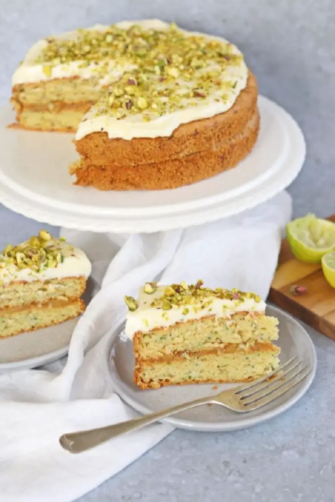 Courgette Cake With Lemon Curd