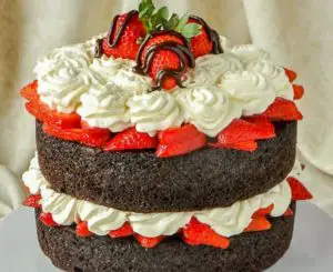 Easy Chocolate Strawberry Shortcake by Rock Recipes