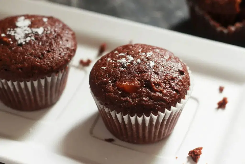Eggless Fruit And Nut Chocolate Muffins