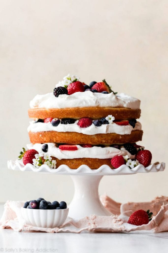 Fresh Berry Cream Cake