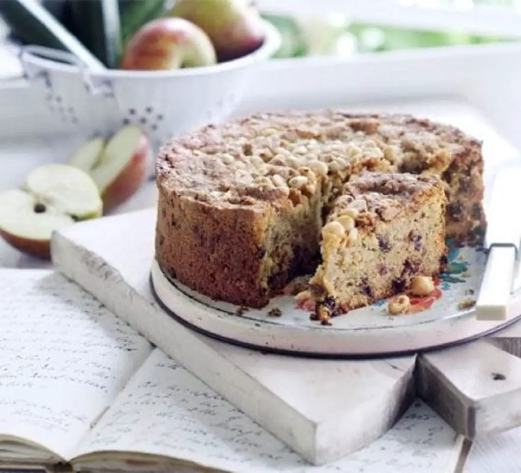 Hazelnut, Courgette, And Fruit Cake