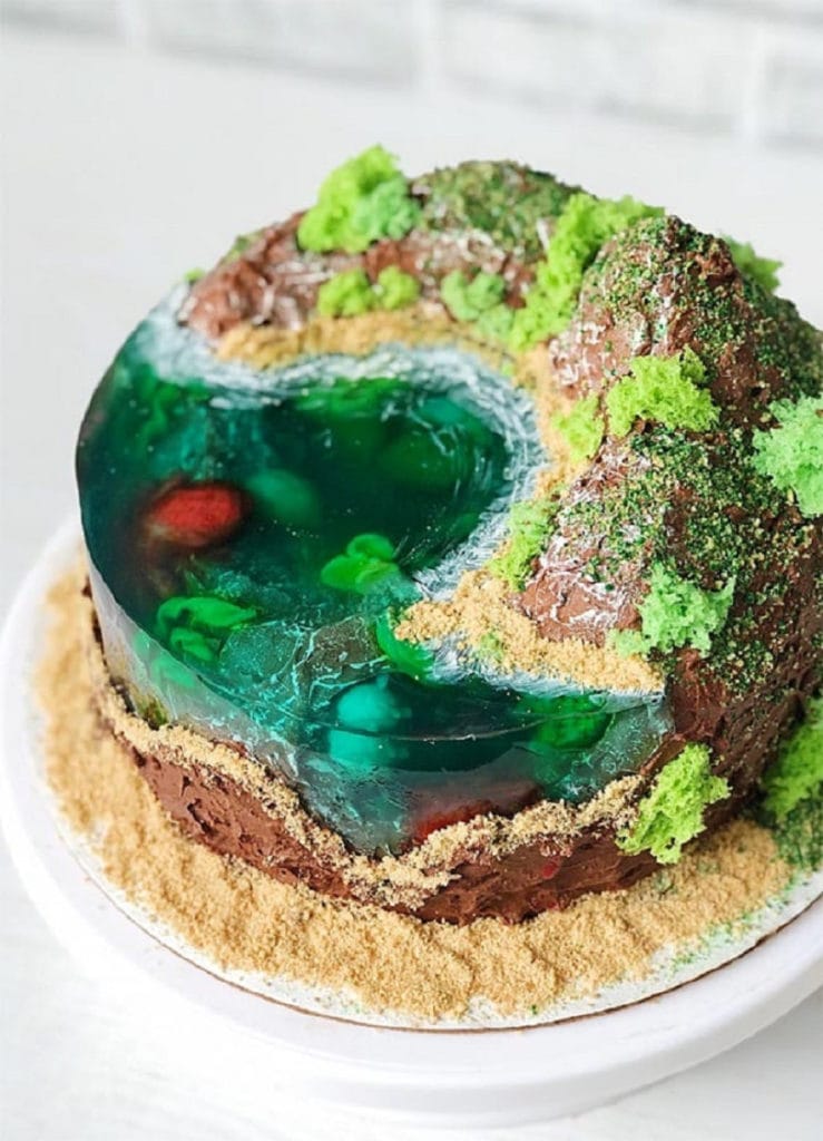 How To Make An Island Cake With Jello