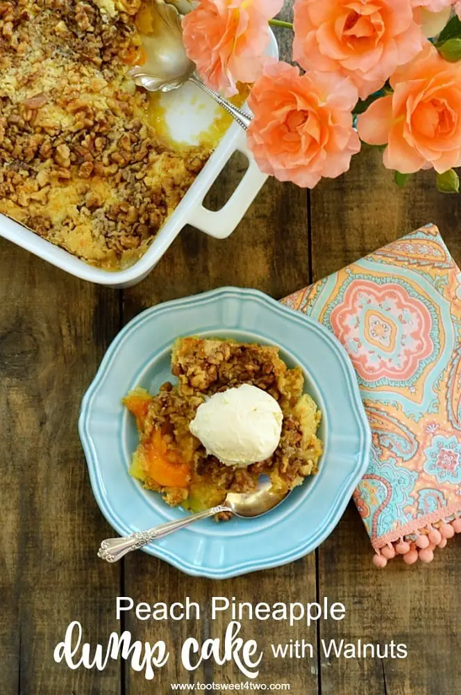 Peach Pineapple Dump Cake by Toot Sweet 4 Two