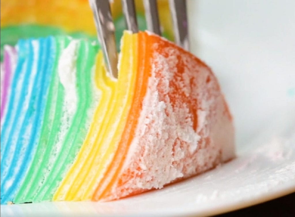 Rainbow Crepe Cake