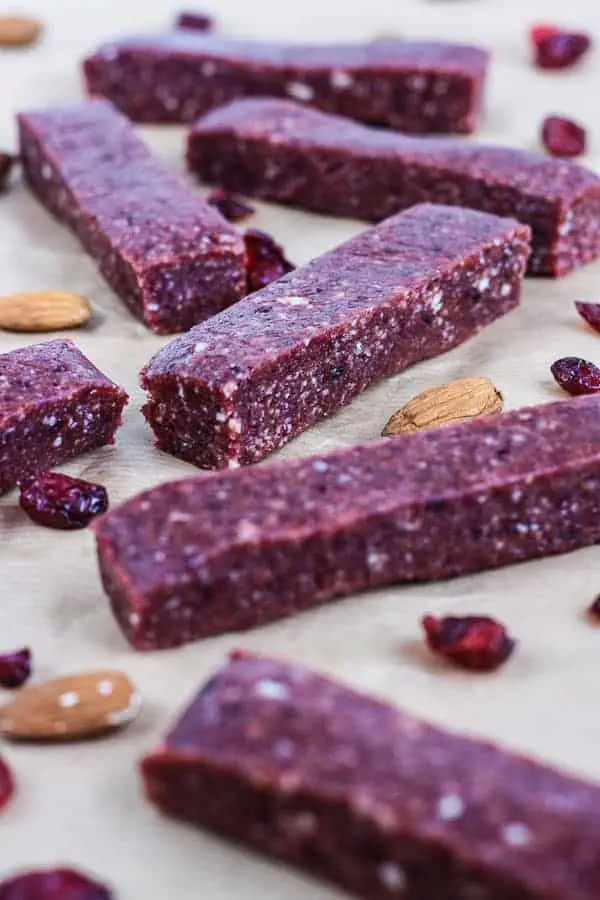 Raw Cranberry and Nut Bars