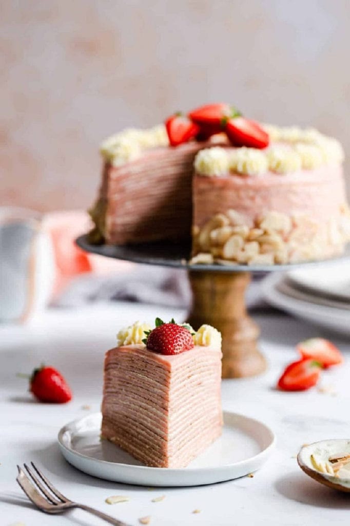 Strawberry Crepe Cake