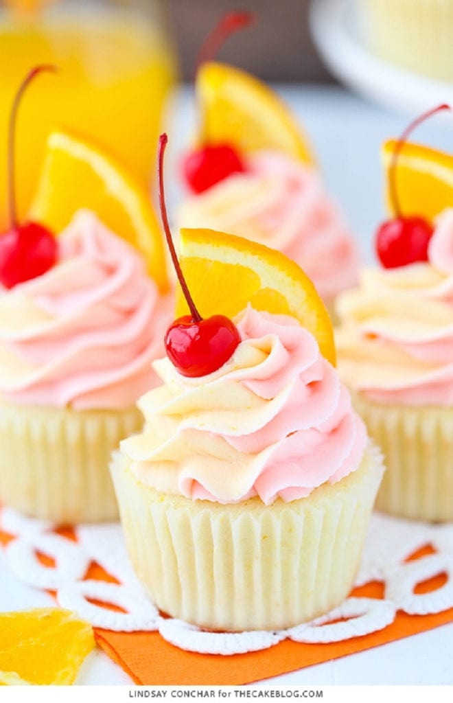 Tequila Sunrise Cupcakes