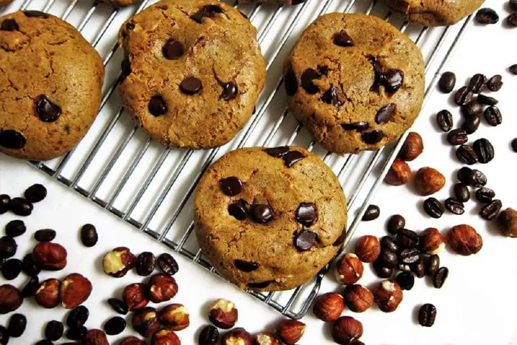 Vegan Hazelnut Coffee Chocolate Chip Cookies