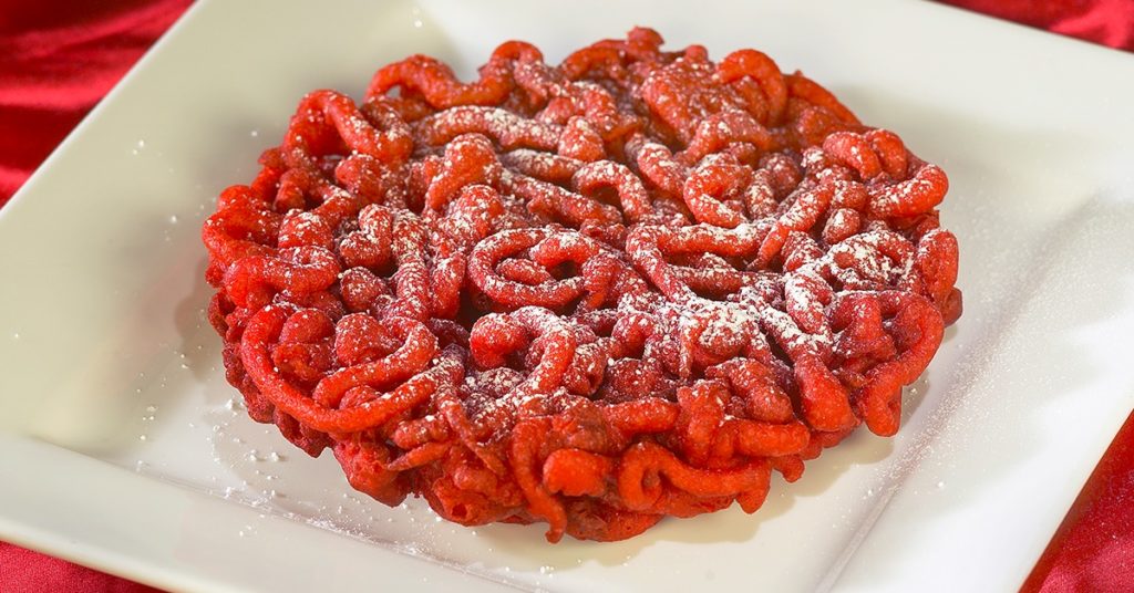 Red Velvet Funnel Cake