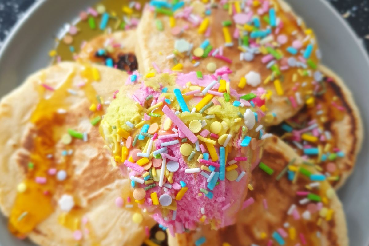 Sprinkle Pancakes - What Kate Baked