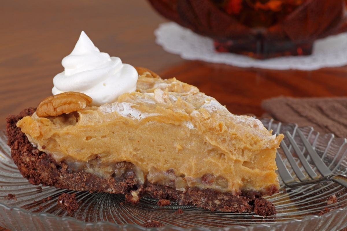 No Bake Chocolate Peanut Butter Pie - What Kate Baked