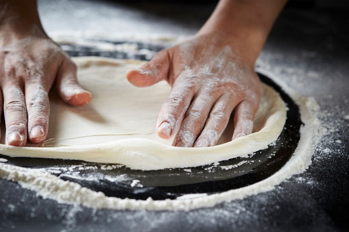 Preparing Pizza Dough 